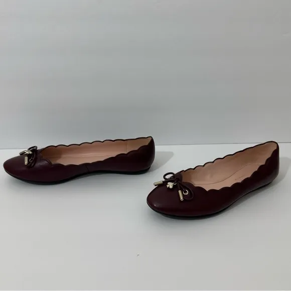 Kate Spade || Woman’s Priya Flat Shoes In Cherrywood size 6.5 (bx#8)