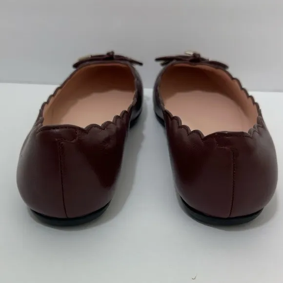 Kate Spade || Woman’s Priya Flat Shoes In Cherrywood size 6.5 (bx#8)
