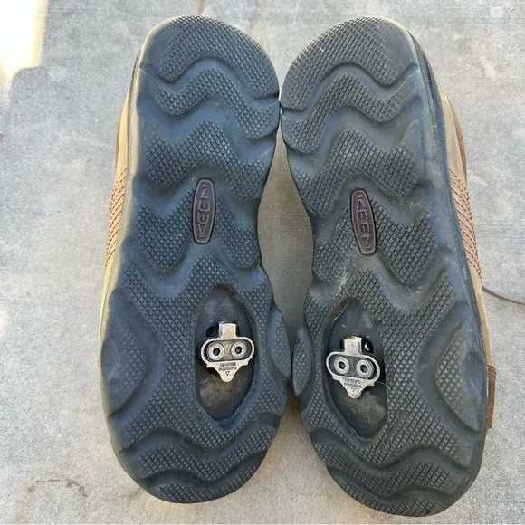 Keen Austin Shitake Pedal 1247 Leather Men's 10.5 Commuter Cycling Shoes READ