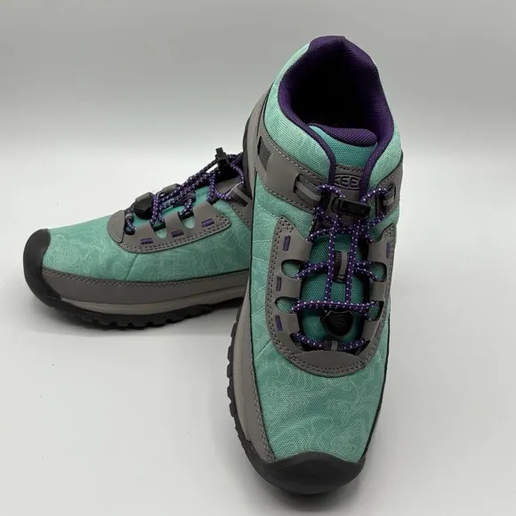 Keen Big Kids Size 4‎ Targhee Vent Sport Hiking Shoes Waterfall Vapor New Unisex