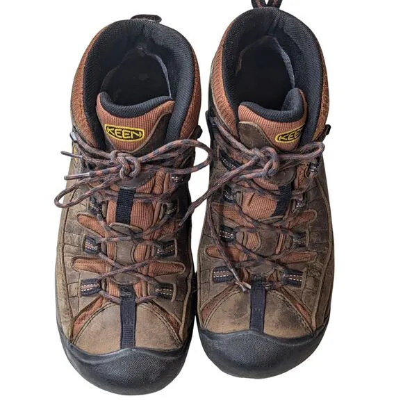 KEEN Boots Mens 11.5 Waterproof Hiking Shoes Trail Outdoor Trekking Targhee Mid
