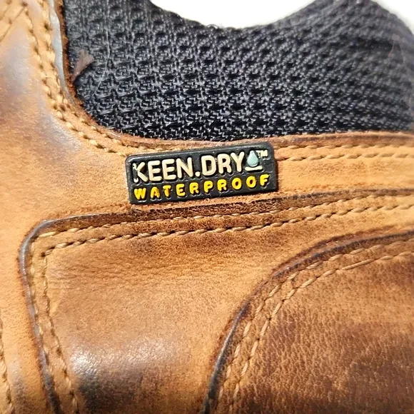 Keen Dry Leather Waterproof Outdoor Midi Hiking Shoes Brown Men's 7.5 EU 40