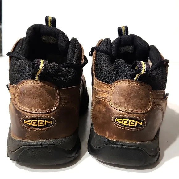 Keen Dry Leather Waterproof Outdoor Midi Hiking Shoes Brown Men's 7.5 EU 40