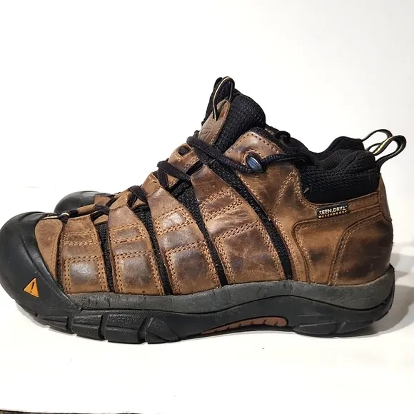 Keen Dry Leather Waterproof Outdoor Midi Hiking Shoes Brown Men's 7.5 EU 40