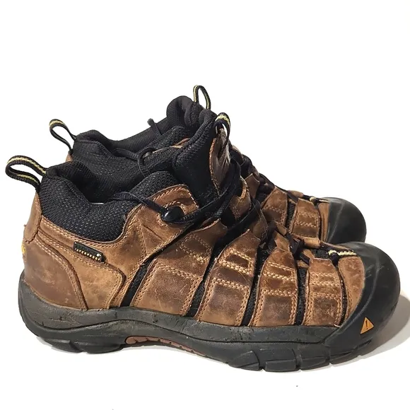 Keen Dry Leather Waterproof Outdoor Midi Hiking Shoes Brown Men's 7.5 EU 40