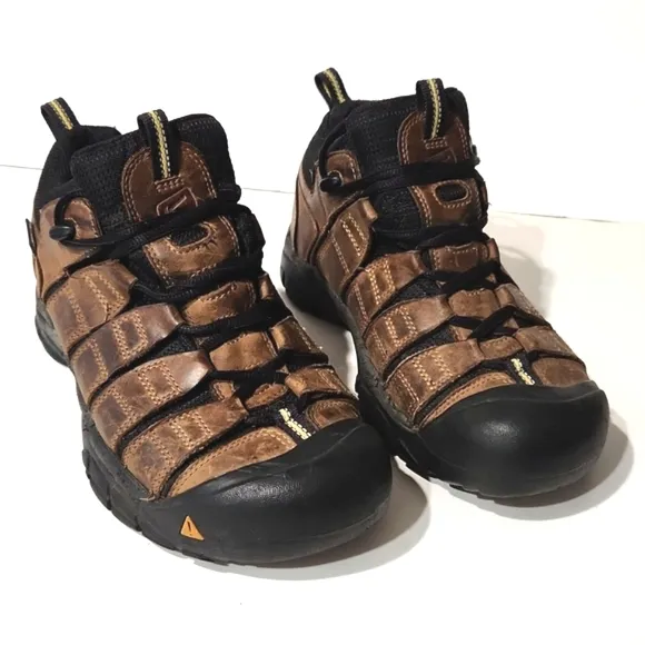 Keen Dry Leather Waterproof Outdoor Midi Hiking Shoes Brown Men's 7.5 EU 40
