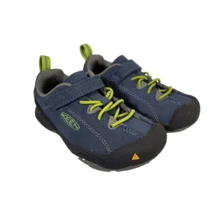 KEEN Jasper Navy Blue &amp; Green Suede Hiking Shoes Slip On Sneakers Size 9