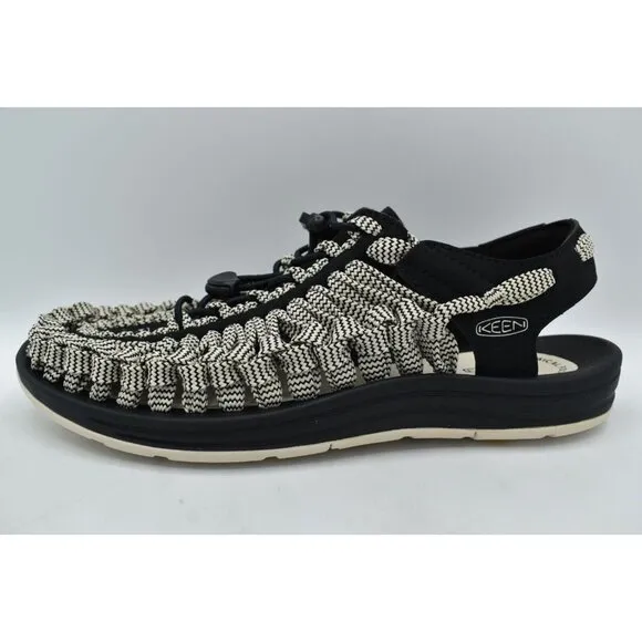 Keen Mens Size 8.5 Uneek Flat Cord Black Birch Sneakers Sandals Shoes