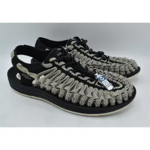 Keen Mens Size 8.5 Uneek Flat Cord Black Birch Sneakers Sandals Shoes