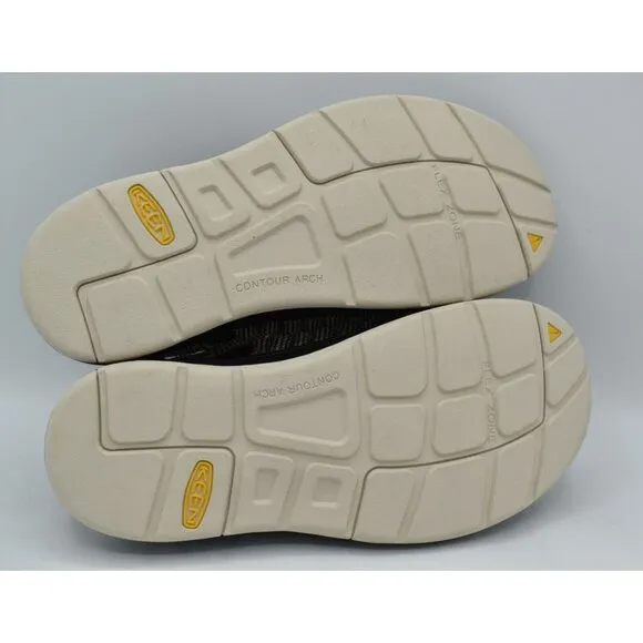 Keen Mens Size 8.5 Uneek Flat Cord Black Birch Sneakers Sandals Shoes