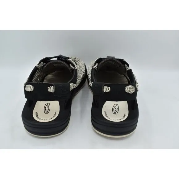 Keen Mens Size 8.5 Uneek Flat Cord Black Birch Sneakers Sandals Shoes