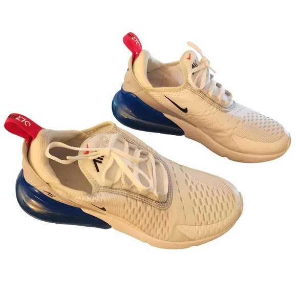 Kid's Nike Air Max 270 White/Black-Pure Platinum (943345 114) - 5.5Y