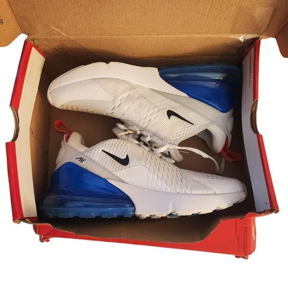 Kid's Nike Air Max 270 White/Black-Pure Platinum (943345 114) - 5.5Y