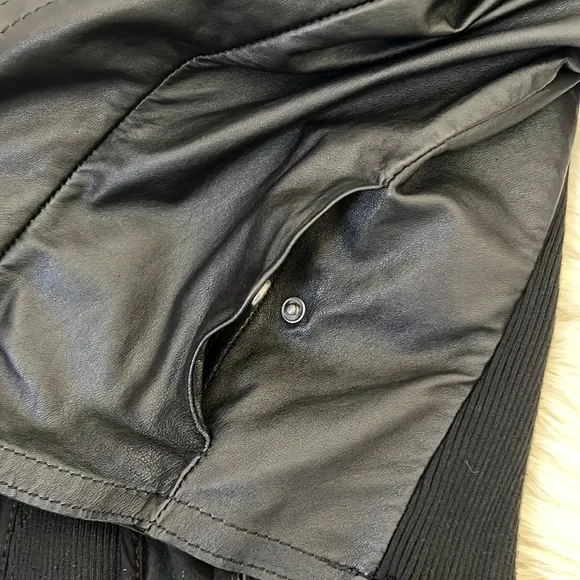 Kill City Black 100% Leather Jacket Size Medium