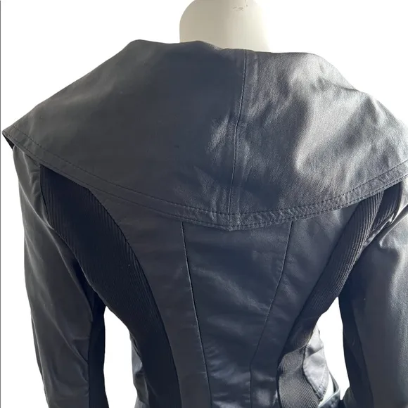 Kill City Black 100% Leather Jacket Size Medium