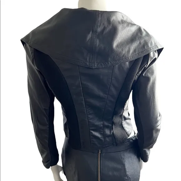 Kill City Black 100% Leather Jacket Size Medium