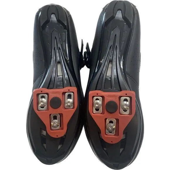 Kyedoo Women 11/Men 8/EU 42 Cycling Shoes Black/Silver W/ Pelaton Cleats NEW