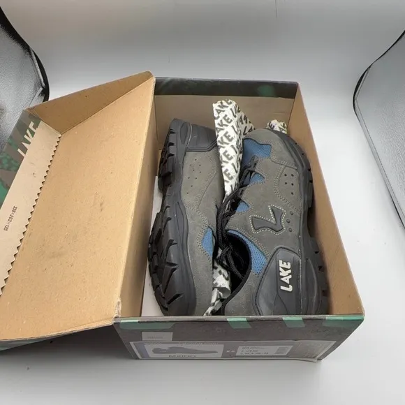 Lake Cycling MX 100 ATB Mens Shoes Size 10.5 Blue Gray NIB