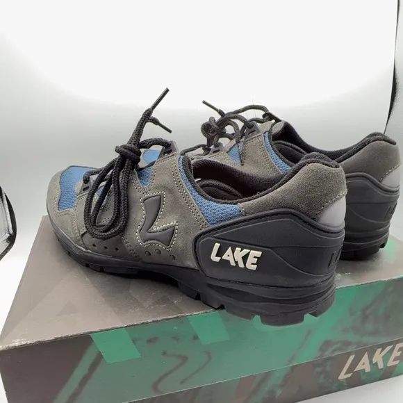 Lake Cycling MX 100 ATB Mens Shoes Size 10.5 Blue Gray NIB