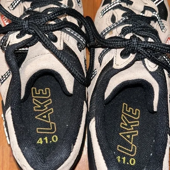 Lake MX101 tan and black suede men’s Cycling shoes Size 41 Equal to 8