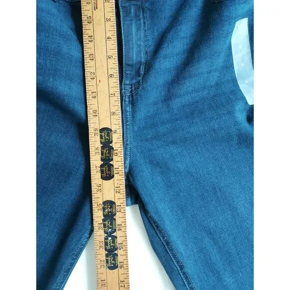Lane Bryant Flex Magic Waistband High Rise Straight Jeans Dark Wash Denim 16 NWT