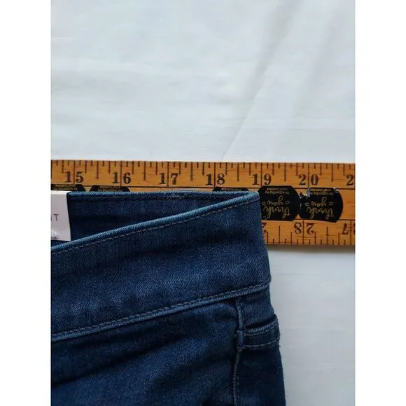 Lane Bryant Flex Magic Waistband High Rise Straight Jeans Dark Wash Denim 16 NWT