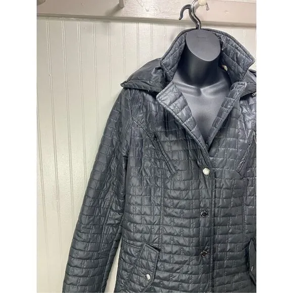 LAUNDRY by Shelli Segal Quilted Mid Length Coat