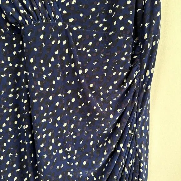 Lauren Ralph Lauren  Dress Knee Length Faux Wrap V-Neck Flutter Short Sleeve 18W