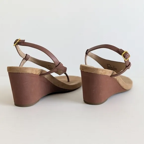 Lauren Ralph Lauren Jeannie Things Style Wedge Sandals Ankle Closure - sz 7