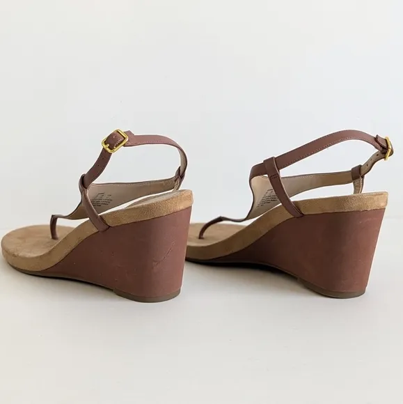 Lauren Ralph Lauren Jeannie Things Style Wedge Sandals Ankle Closure - sz 7