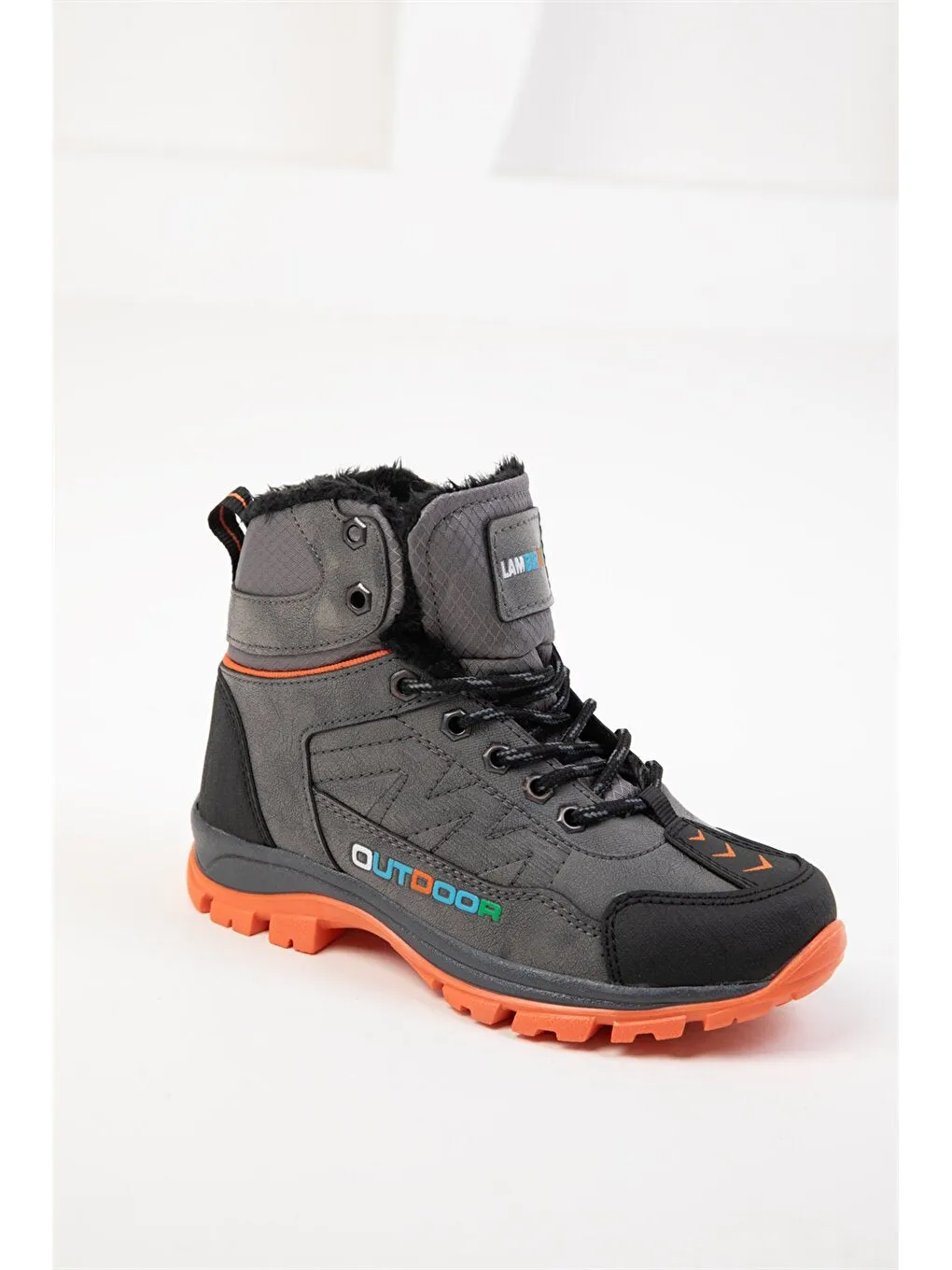 Leather Look Unisex Kids Trekking Boots
