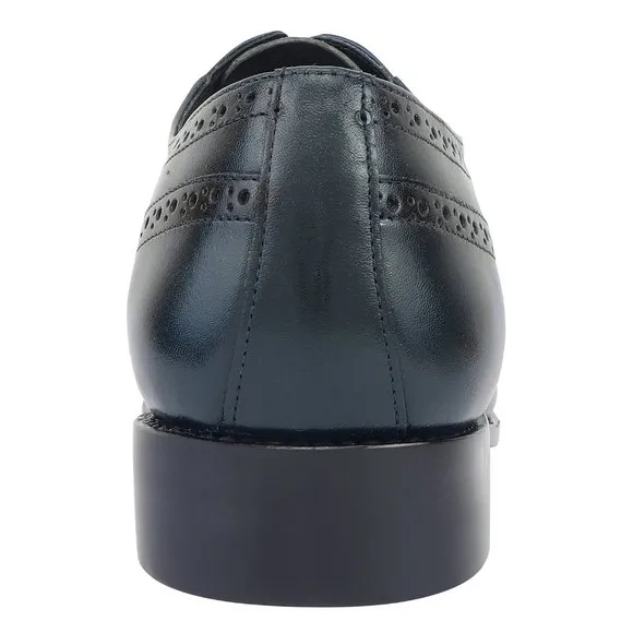 LIBERTYZENO Men's Navy and  Lace-Up Shoes