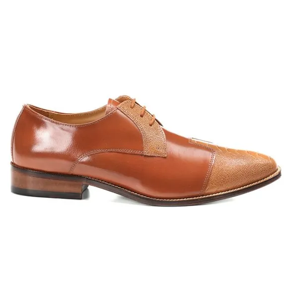 LIBERTYZENO Men's Tan Lace-Up Shoes