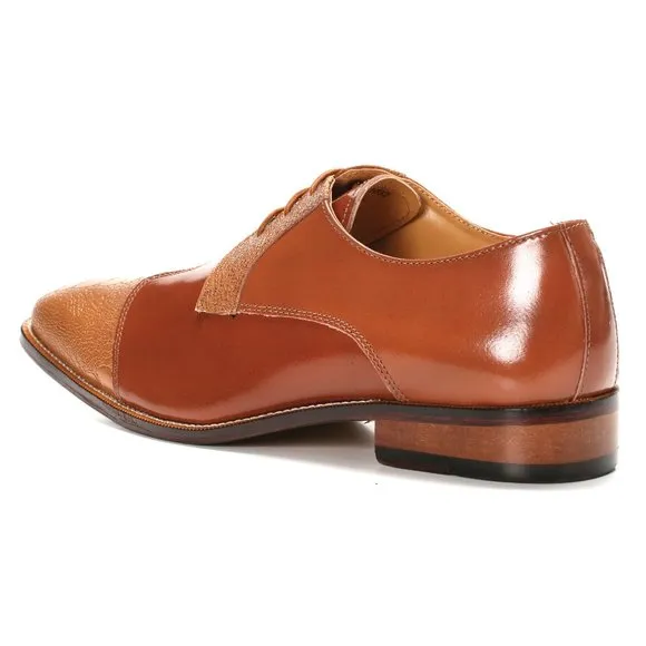 LIBERTYZENO Men's Tan Lace-Up Shoes