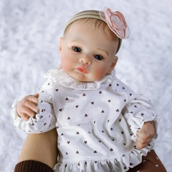 Lifelike Reborn Baby Dolls - 18 Inch Realistic Newborn Baby Dolls Girl, Real Lif