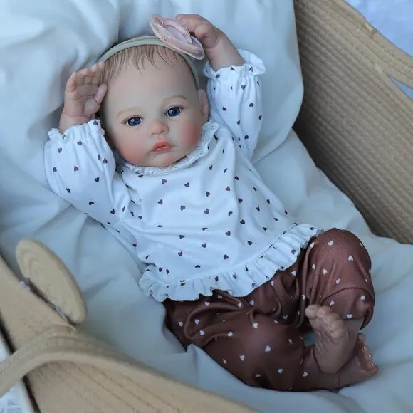 Lifelike Reborn Baby Dolls - 18 Inch Realistic Newborn Baby Dolls Girl, Real Lif