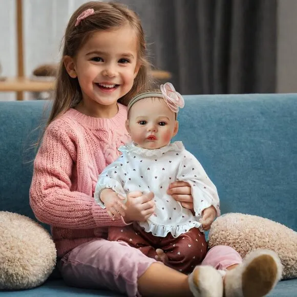 Lifelike Reborn Baby Dolls - 18 Inch Realistic Newborn Baby Dolls Girl, Real Lif