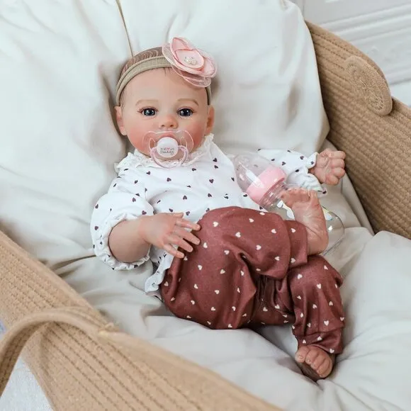Lifelike Reborn Baby Dolls - 18 Inch Realistic Newborn Baby Dolls Girl, Real Lif