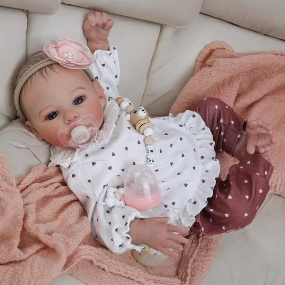 Lifelike Reborn Baby Dolls - 18 Inch Realistic Newborn Baby Dolls Girl, Real Lif