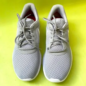 Light gray/white Nike athletic shoes
