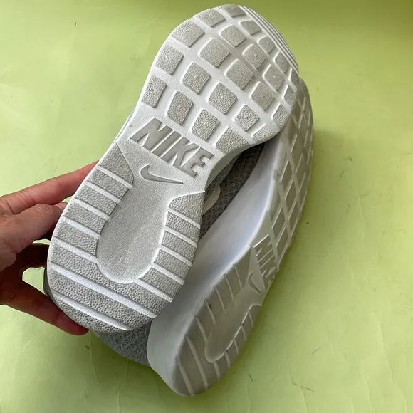 Light gray/white Nike athletic shoes