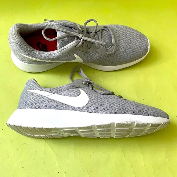 Light gray/white Nike athletic shoes