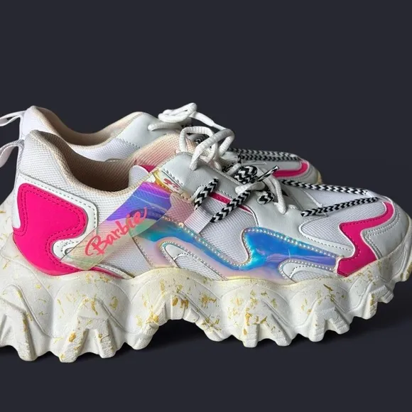 Like New- Barbie Chunky Dad Platform Sneakers (worn once) size 26/ (9)