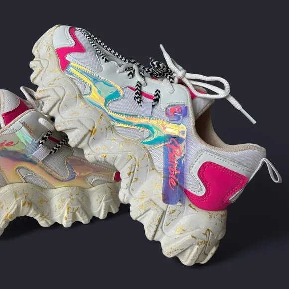 Like New- Barbie Chunky Dad Platform Sneakers (worn once) size 26/ (9)