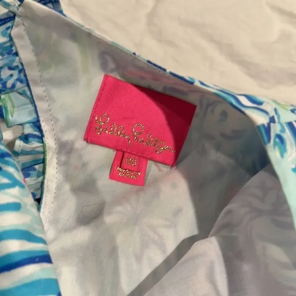 💙🩵Lilly Pulitzer Fiesta Stretch Dress Coastal Blue dress size 00