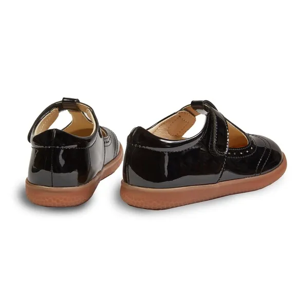 LIVIE &amp; Luca Amica Patent synthetic Leather Kids Shoes size 11 Black NWT in box