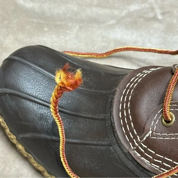 L.L. Bean Waterproof, Mud proof Gum sole Lace Up Bean Boots Shoes Size 10 N