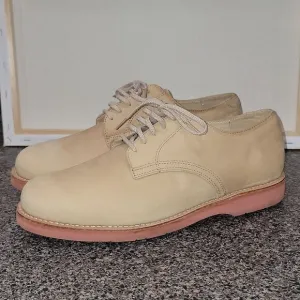 L.L. Bean Wheat Leather Oxford Shoes Vibram Sole Men's Size 12 M