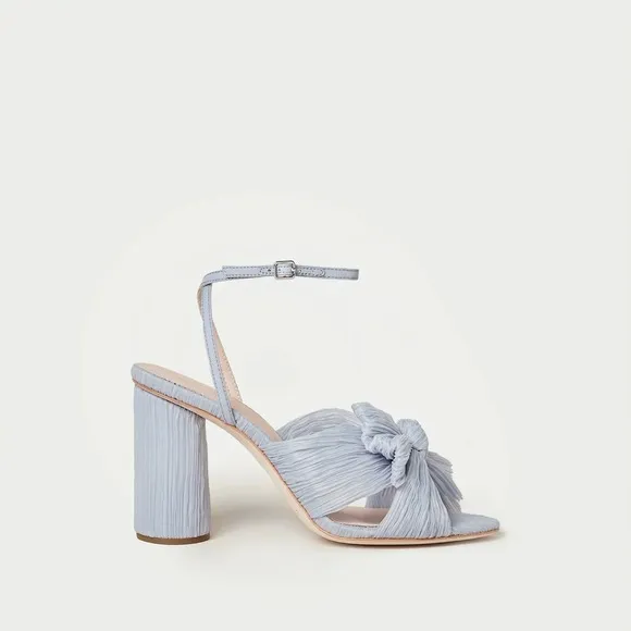 Loeffler Randall Camellia Pleated Bow Heel - Blue - 8 ½