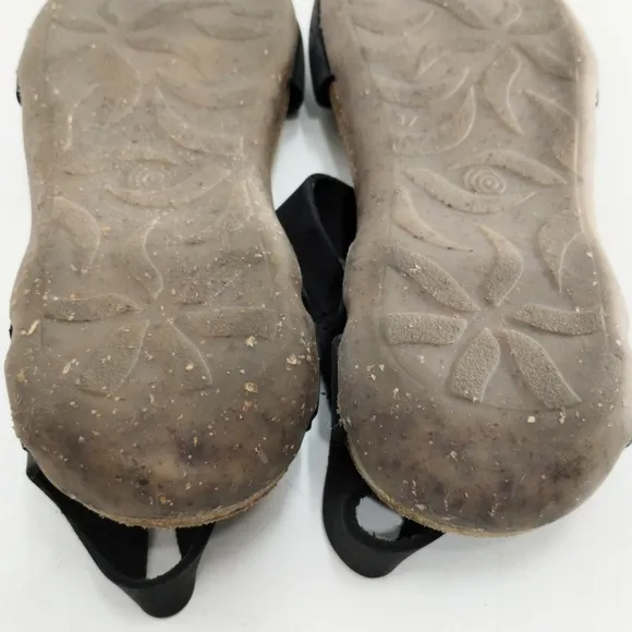 Loints of Holland Black Suede Mary Jane Flat Shoes